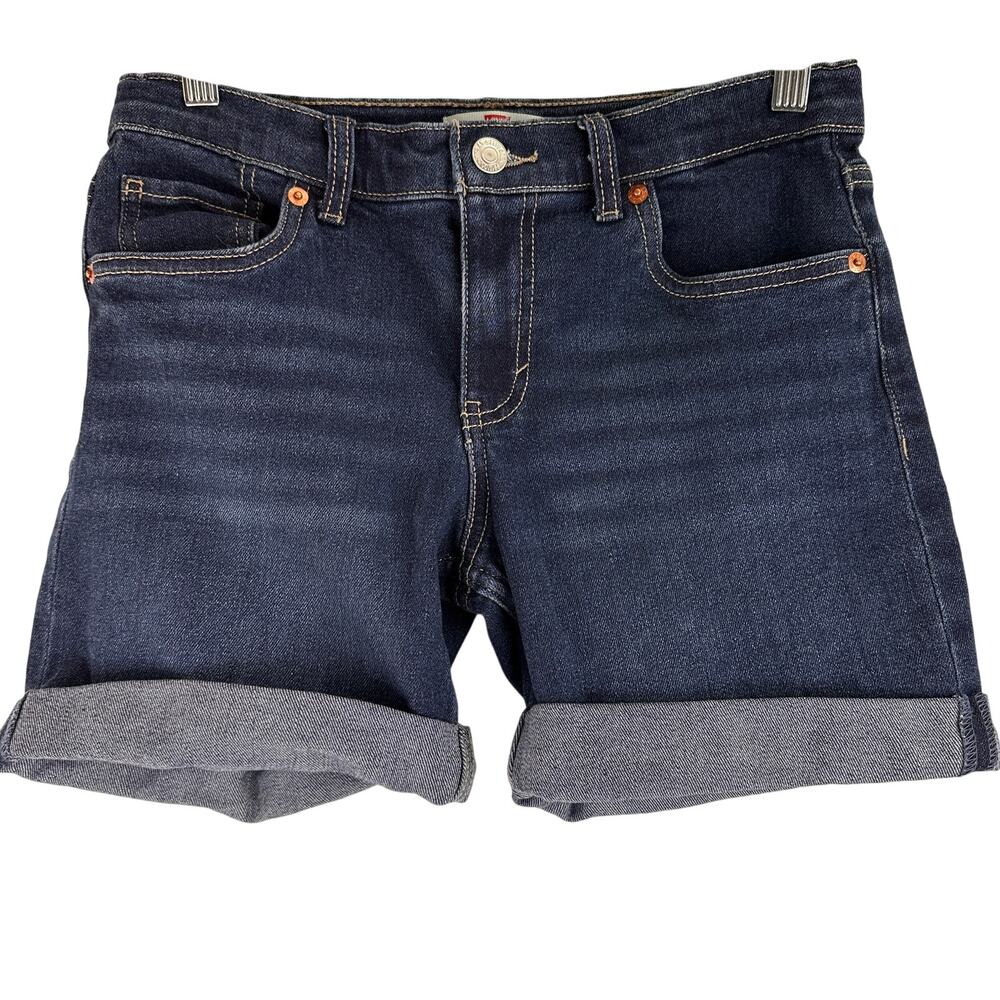 Levi’s Girls Cuffed Jean Shorts Size 14